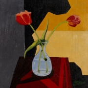 oil-on-panel-painting-tulip-still-life