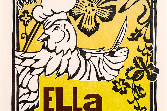 ella mince linocut print pamela winegard