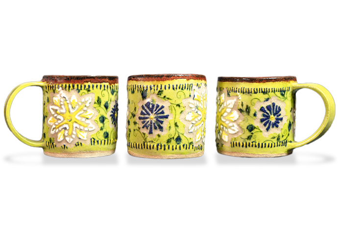 mugs ceramics series Pamela Winegard