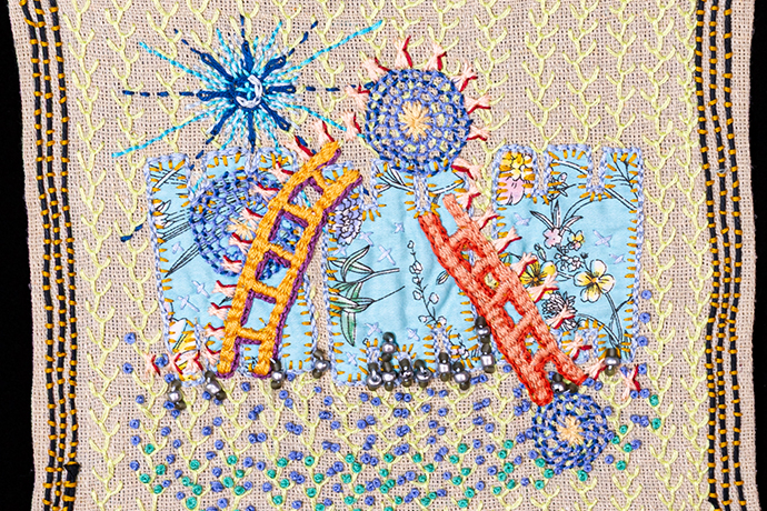 totems and talismans fiber arts Pamela Winegard