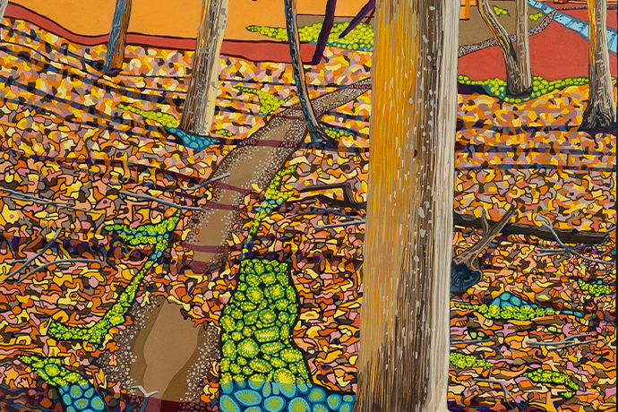 works on paper gouache